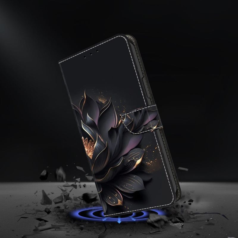 Skórzany Futerał Samsung Galaxy S24 Plus 5g Etui Na Telefon Fioletowy Lotos