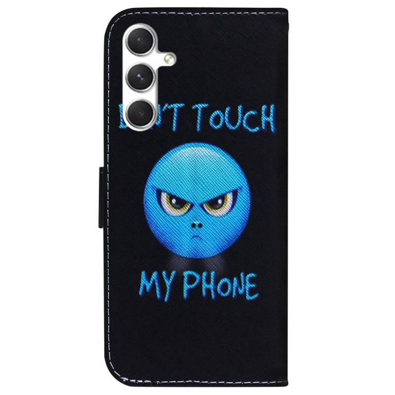 Skórzany Futerał Samsung Galaxy S24 Plus 5g Etui Na Telefon Telefon Z Emotikonami