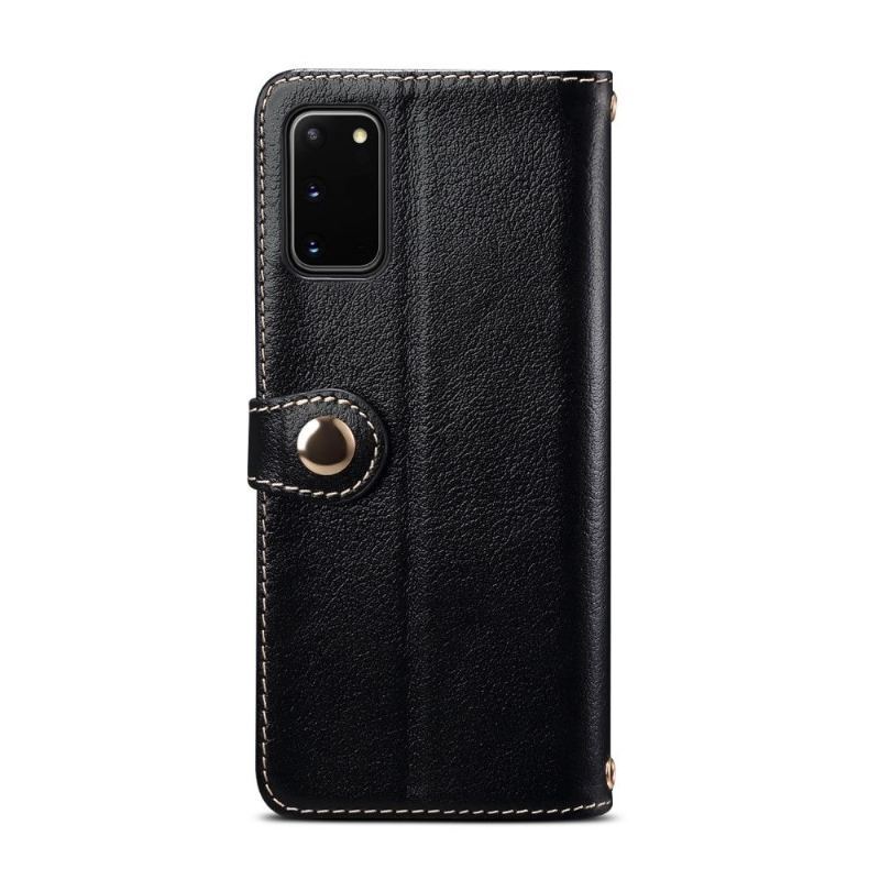 Skórzany Futerał do Samsung Galaxy S20 Anti-fall Premium Skórzane Szwy