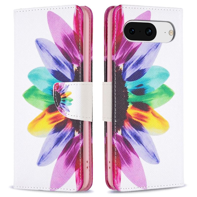 Etui Folio Google Pixel 8 Akwarela Kwiat