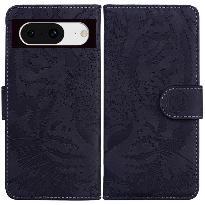 Etui Folio Google Pixel 8 Ślad Tygrysa Etui Ochronne