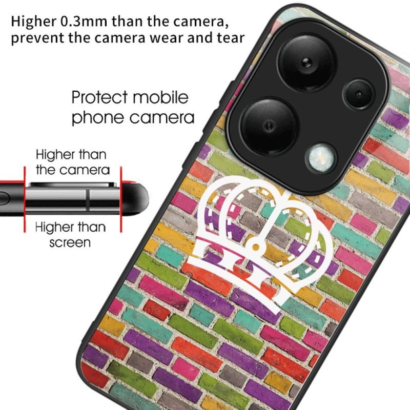 Etui Do Xiaomi Redmi Note 13 Pro 4g Kolorowe Szkło Hartowane Ścienne