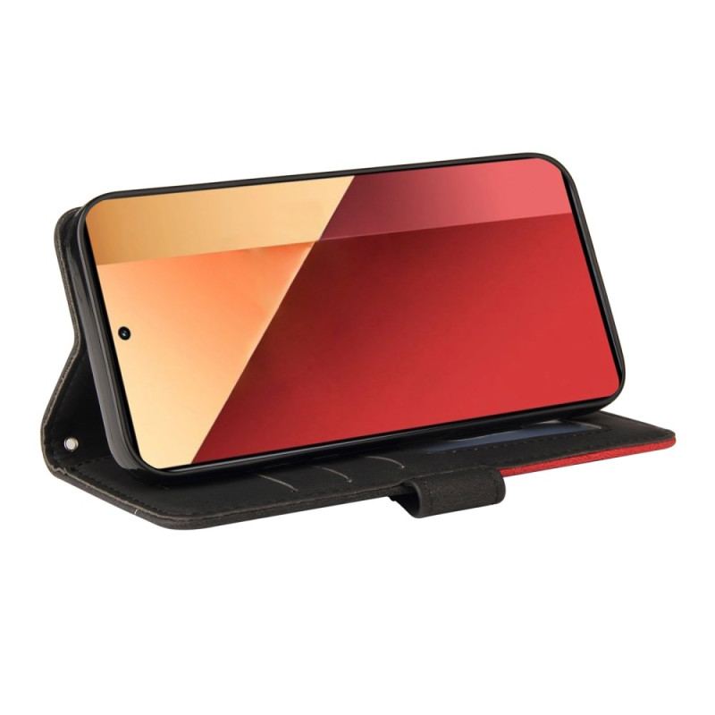 Etui Folio Do Xiaomi Redmi Note 13 Pro 4g Dwukolorowe I Linie
