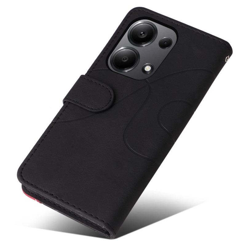 Etui Folio Do Xiaomi Redmi Note 13 Pro 4g Dwukolorowe I Linie