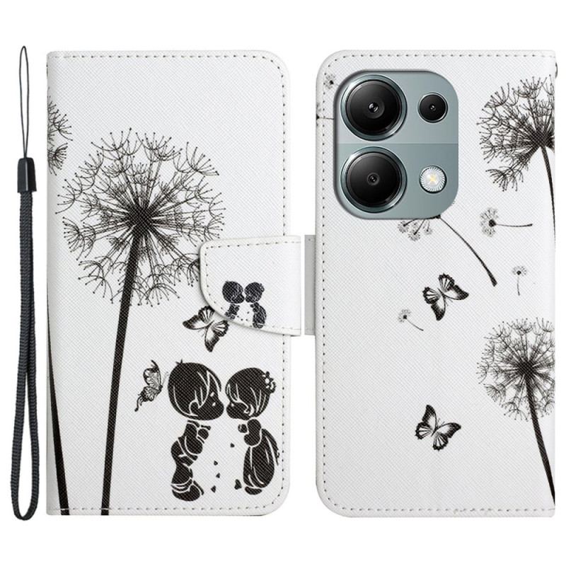 Etui Folio Do Xiaomi Redmi Note 13 Pro 4g Mniszek Lekarski Z Paskiem