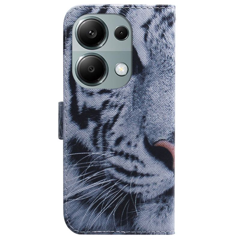 Etui Folio Xiaomi Redmi Note 13 Pro 4g Biały Tygrys