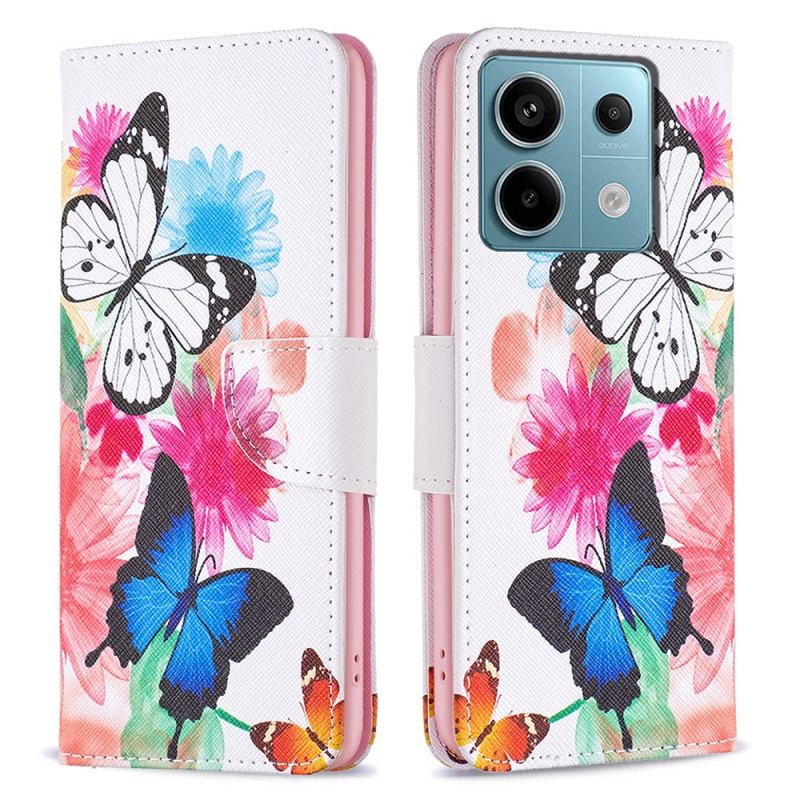 Etui Folio Xiaomi Redmi Note 13 Pro 4g Dwa Motyle