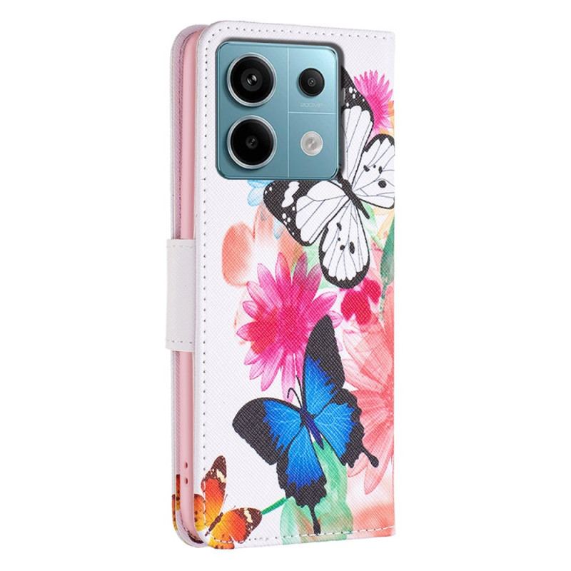 Etui Folio Xiaomi Redmi Note 13 Pro 4g Dwa Motyle