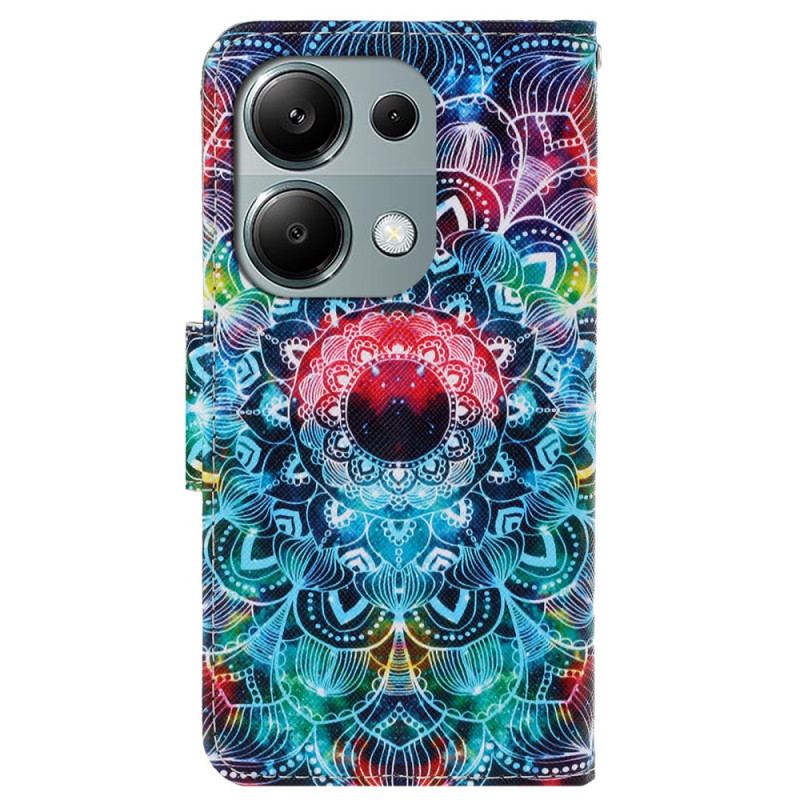 Etui Folio Xiaomi Redmi Note 13 Pro 4g Mandala Z Paskiem Etui Ochronne