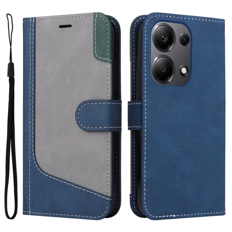 Etui Folio Xiaomi Redmi Note 13 Pro 4g Trójkolorowy