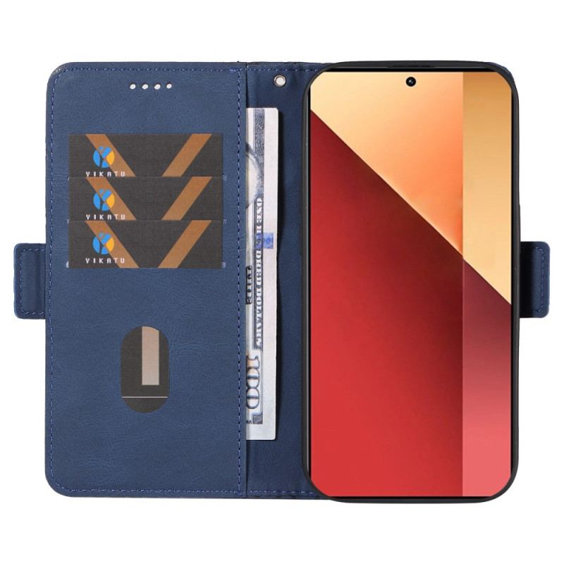 Etui Folio Xiaomi Redmi Note 13 Pro 4g Wzór W Romby Z Paskiem