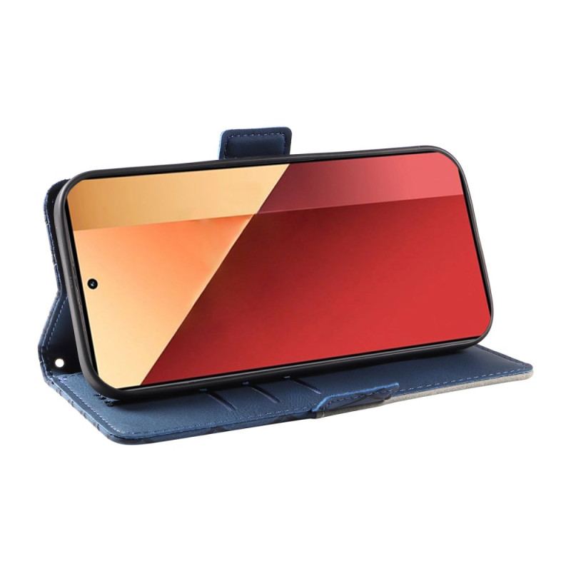 Etui Folio Xiaomi Redmi Note 13 Pro 4g Wzór W Romby Z Paskiem
