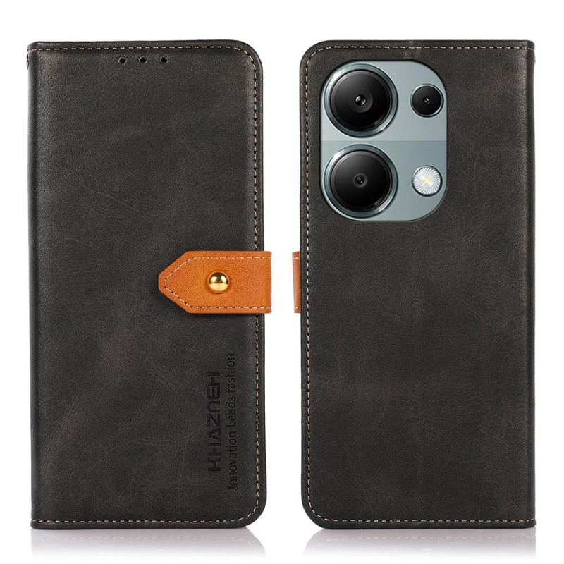 Etui Folio Xiaomi Redmi Note 13 Pro 4g Złote Zapięcie Khazneh