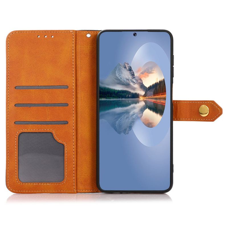 Etui Folio Xiaomi Redmi Note 13 Pro 4g Złote Zapięcie Khazneh