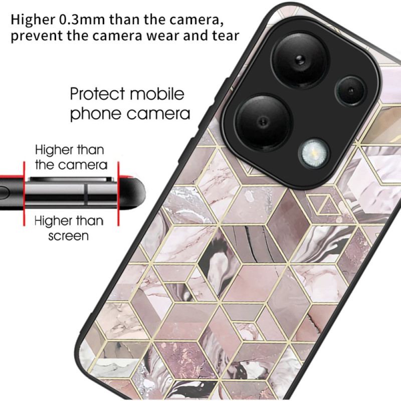 Etui Xiaomi Redmi Note 13 Pro 4g Blokowe Marmurowe Szkło Hartowane