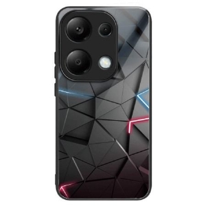 Etui Xiaomi Redmi Note 13 Pro 4g CZarne Trójkąty Ze Szkła Hartowanego Etui Ochronne