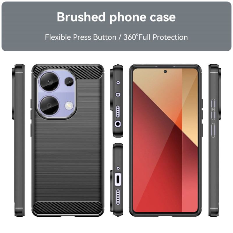 Etui Xiaomi Redmi Note 13 Pro 4g Szczotkowane Włókno Węglowe