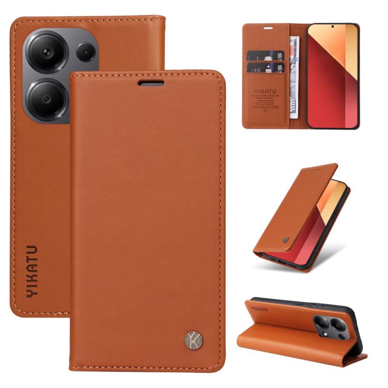 Flip Kotelot Xiaomi Redmi Note 13 Pro 4g Magnetyczne Yikatu