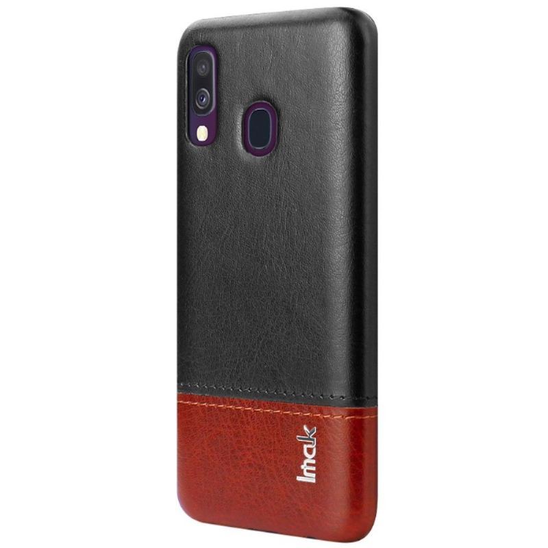 Etui do Samsung Galaxy A40 Biznes Imak Bicolor Sztuczna Skóra