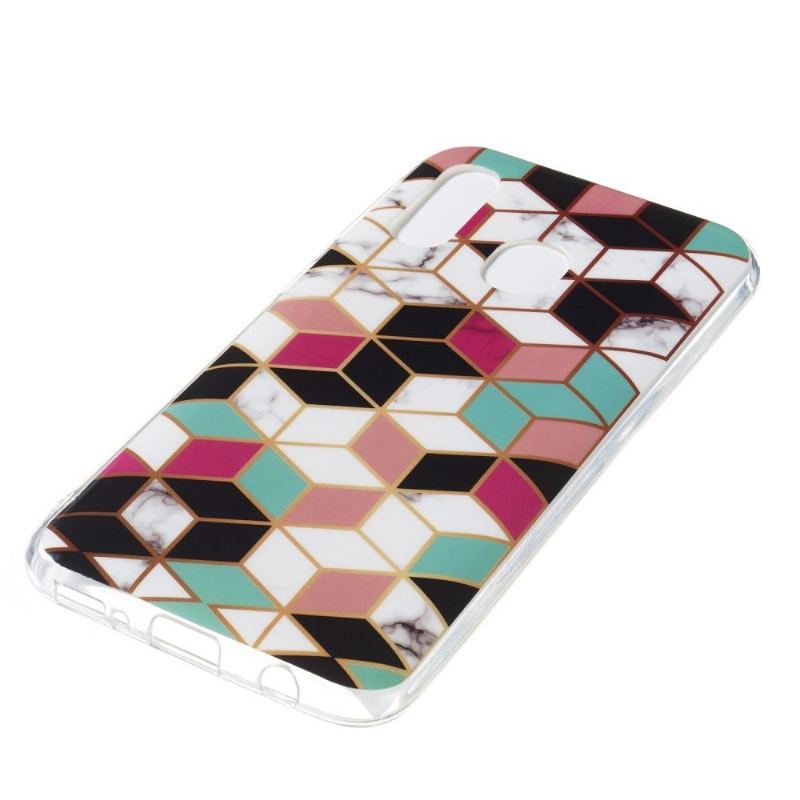 Etui do Samsung Galaxy A40 Biznes Wzory Geometryczne