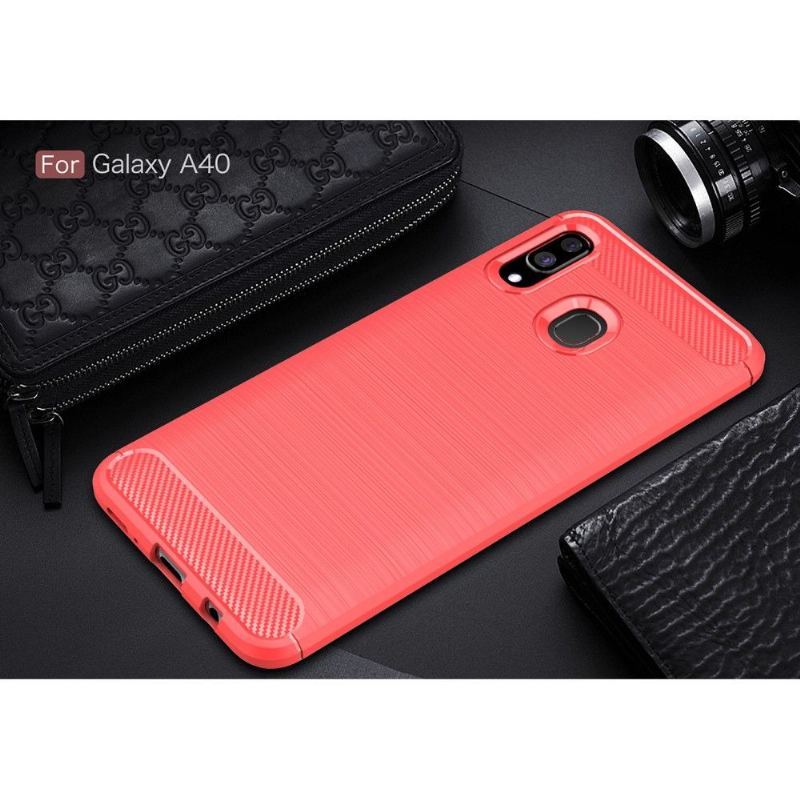 Futerały do Samsung Galaxy A40 Carbon Brushed Gel