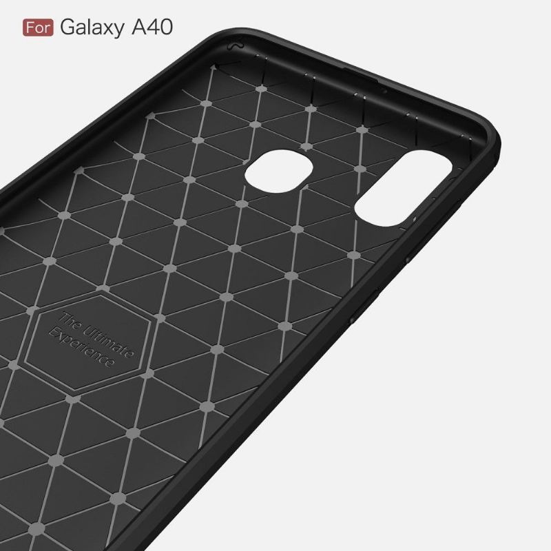 Futerały do Samsung Galaxy A40 Carbon Brushed Gel