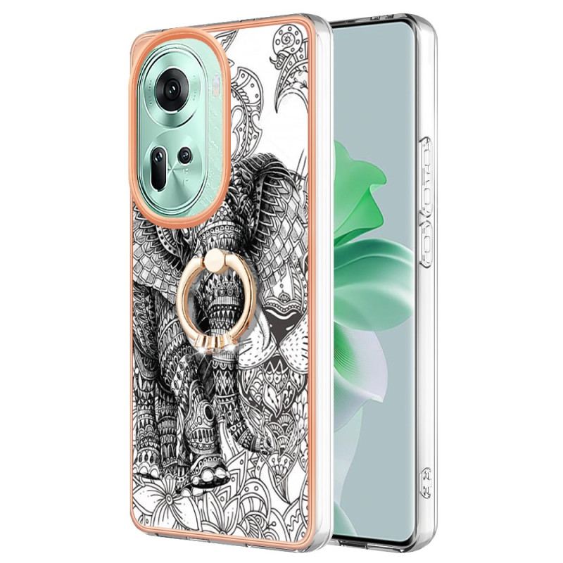 Etui Do Oppo Reno 11 5g Wsparcie Pierścienia. Totem Słonia
