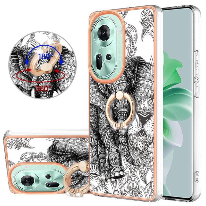 Etui Do Oppo Reno 11 5g Wsparcie Pierścienia. Totem Słonia