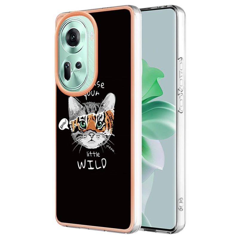 Etui Oppo Reno 11 5g Kot I Tygrys Etui Ochronne