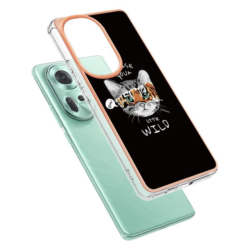 Etui Oppo Reno 11 5g Kot I Tygrys Etui Ochronne