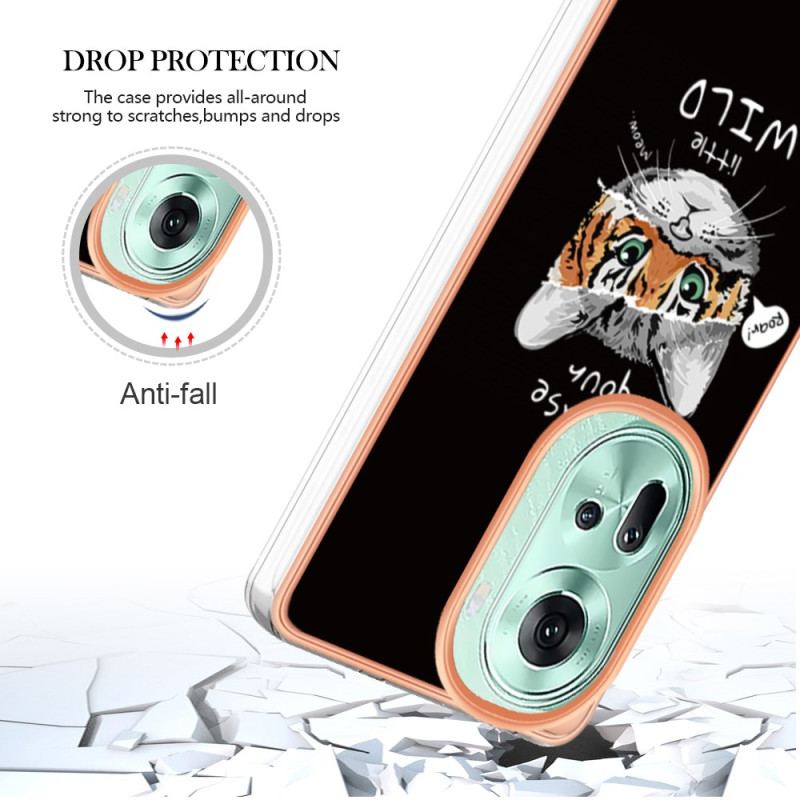Etui Oppo Reno 11 5g Kot I Tygrys Etui Ochronne