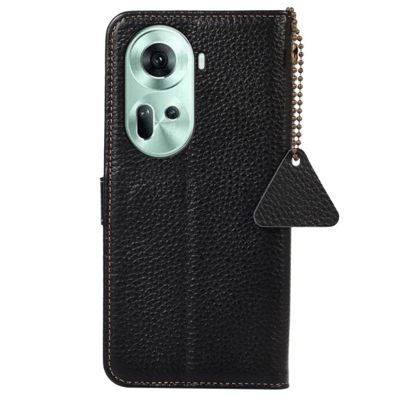 Pokrowce Oppo Reno 11 5g (globalna) Tekstura Litchi Blokująca Rfid