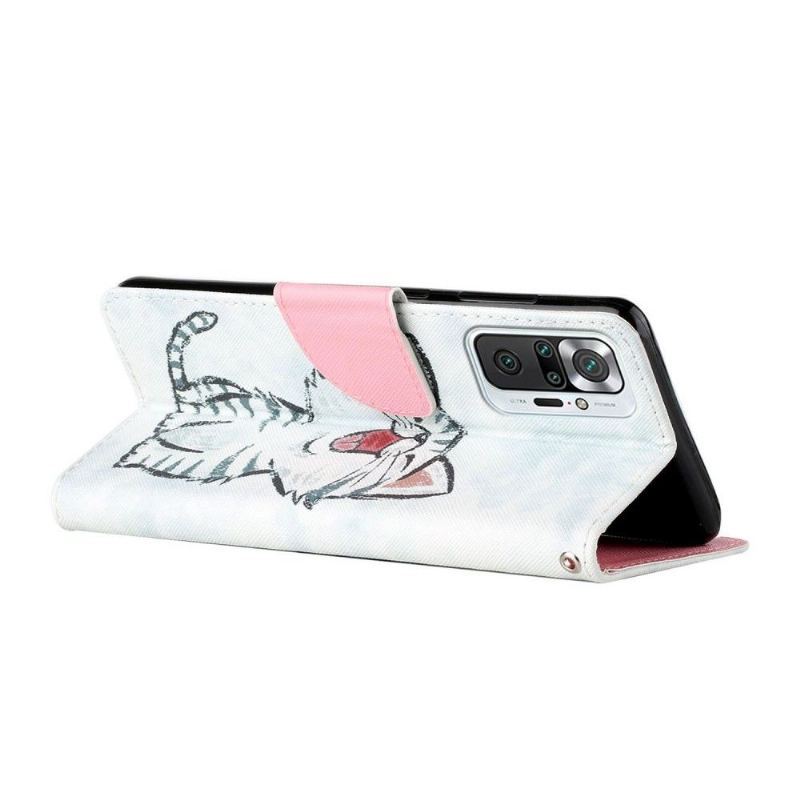 Etui Folio do Xiaomi Redmi Note 10 Pro Obrzeża Zawartość Czatu