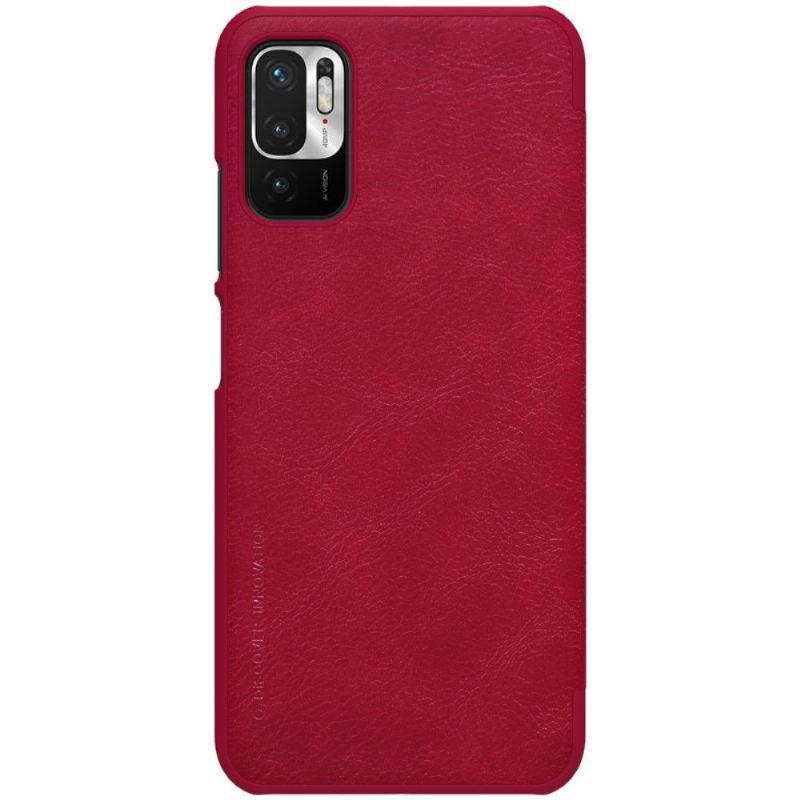 Etui Folio do Xiaomi Redmi Note 10 5G / Poco M3 Pro Seria Qin Efekt Skóry