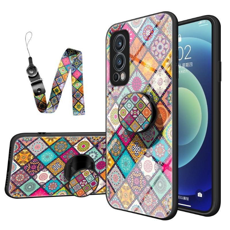 Etui do OnePlus Nord 2 5G Kalejdoskop Mandala Ze Stojakiem