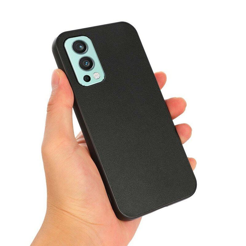 Etui do OnePlus Nord 2 5G Prawdziwa Skóra Litchi