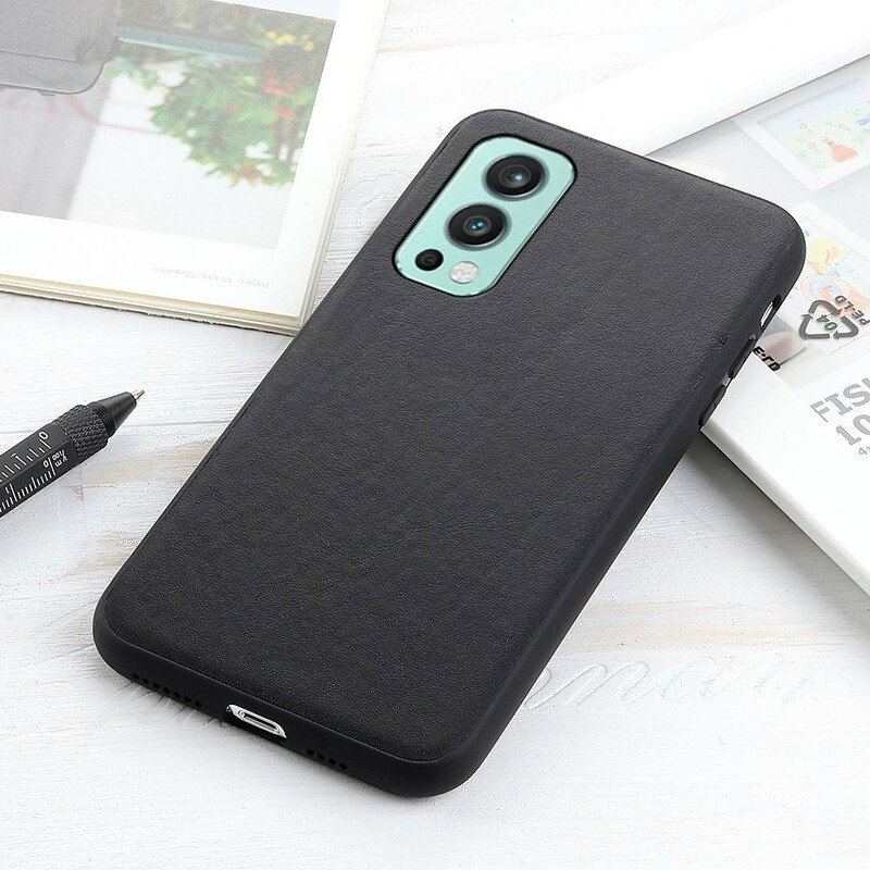 Etui do OnePlus Nord 2 5G Prawdziwa Skóra Litchi