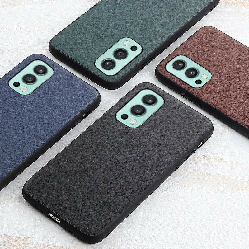 Etui do OnePlus Nord 2 5G Prawdziwa Skóra Litchi