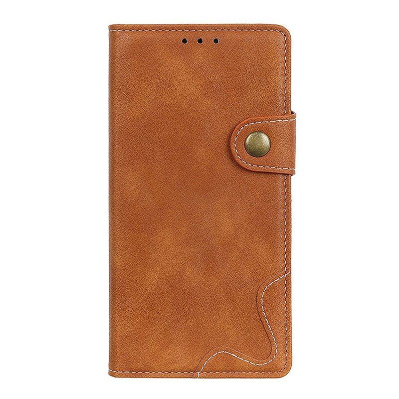 Etui Folio do OnePlus Nord 2 5G Artystyczny Guzik Do Szycia