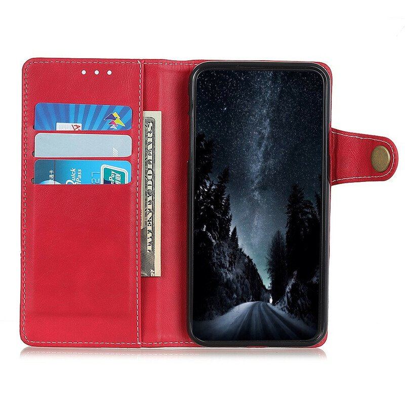 Etui Folio do OnePlus Nord 2 5G Artystyczny Guzik Do Szycia