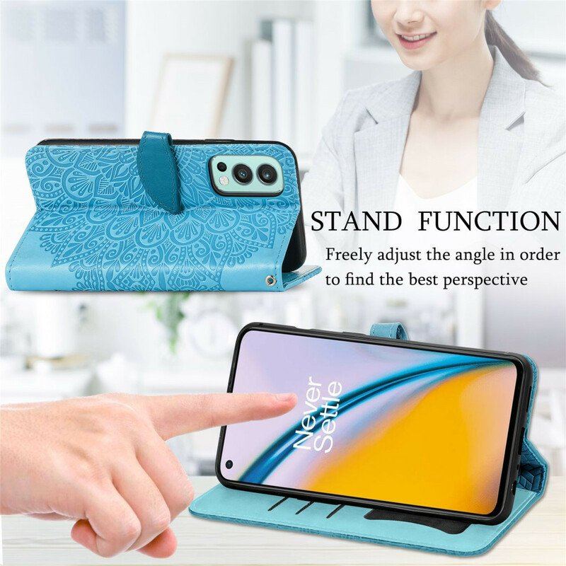 Etui Folio do OnePlus Nord 2 5G Plemienne Liście