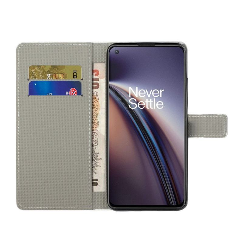 Etui Folio do OnePlus Nord 2 5G Śpiąca Sowa