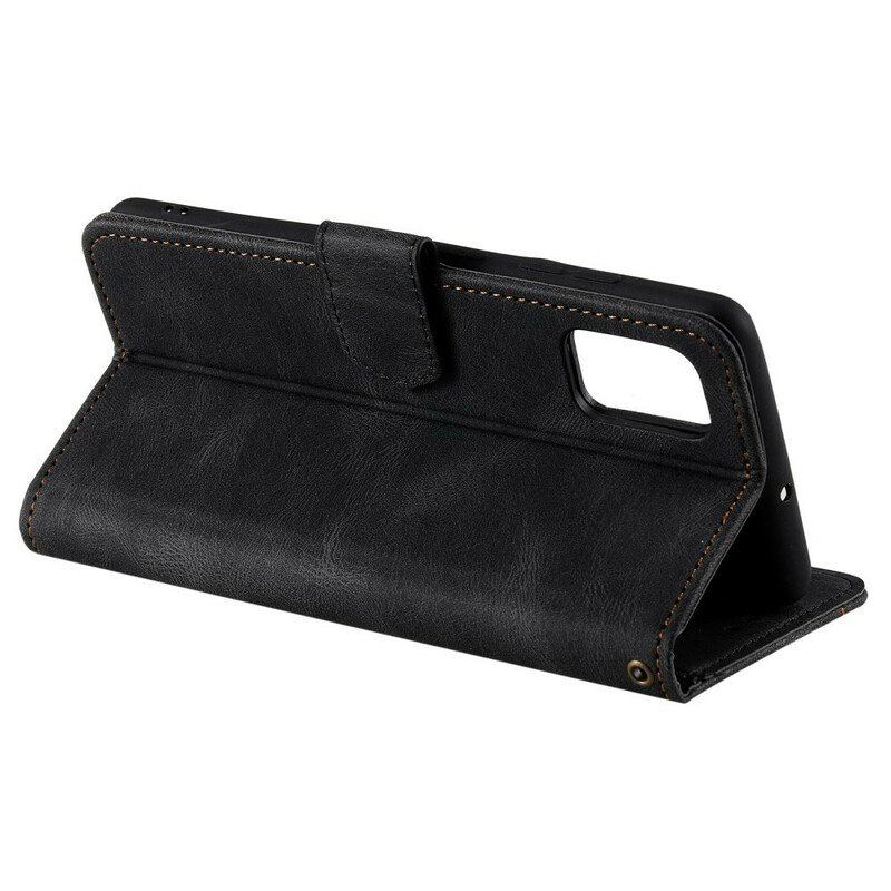 Etui Folio do OnePlus Nord 2 5G Szwy W Dotyku