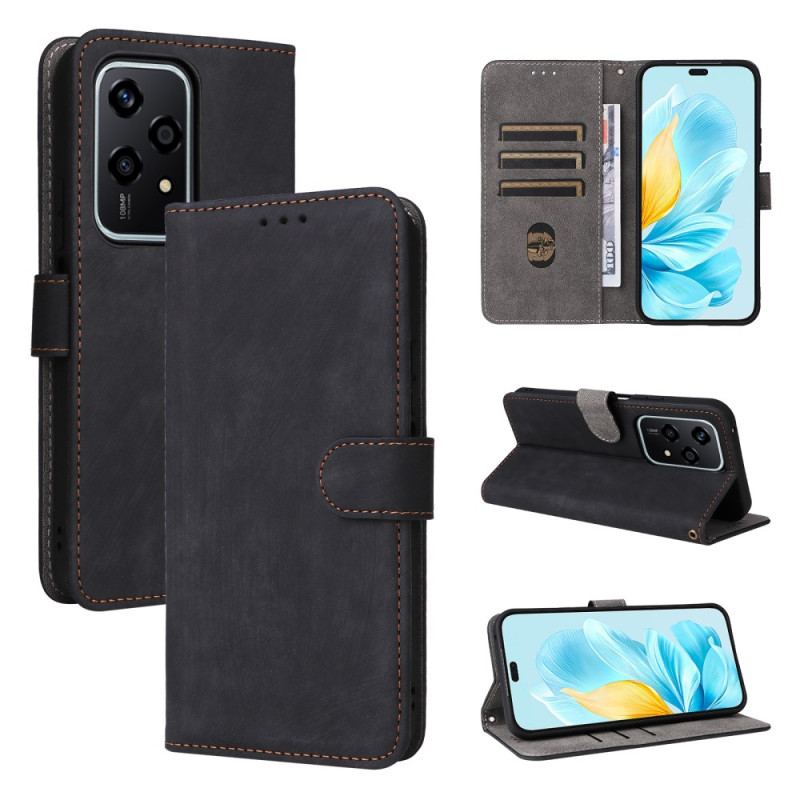 Skórzany Futerał Honor 200 Lite Etui Na Telefon Ochrona Rfid Z Efektem Zamszu