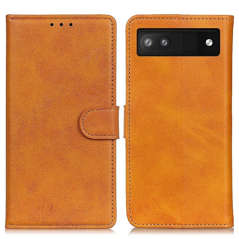 Etui Folio do Google Pixel 6a Obrzeża Marius Efekt Matowej Skóry