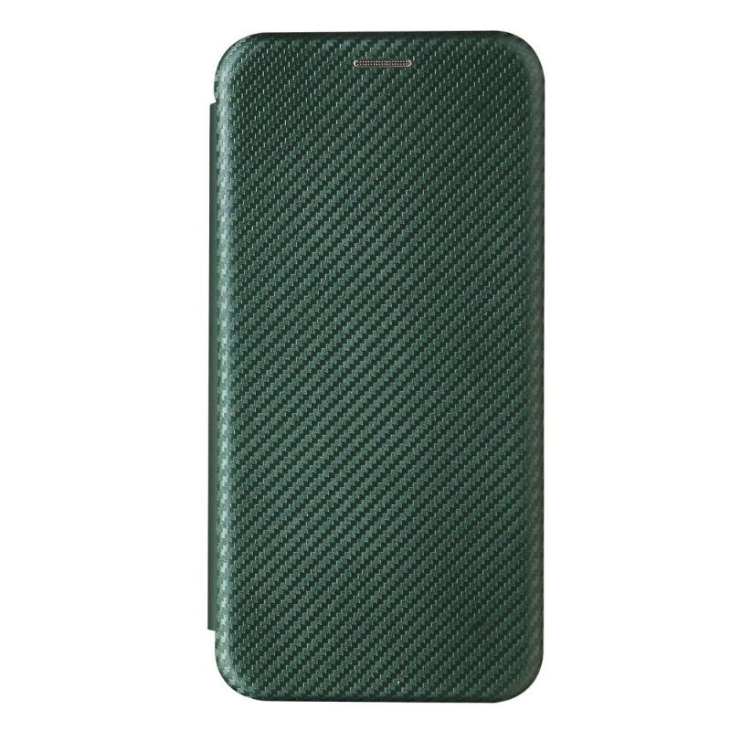 Etui Folio do Realme 8 5G Skóra Ekologiczna Z Włókna Węglowego