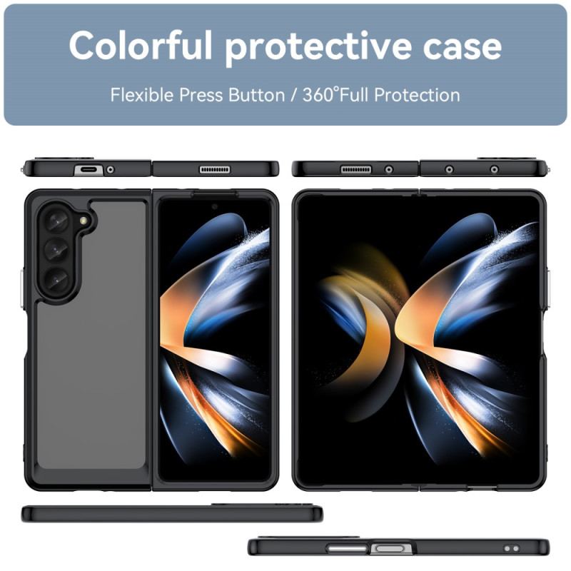 Etui Do Samsung Galaxy Z Fold 5 Krawędzie Silikonowe