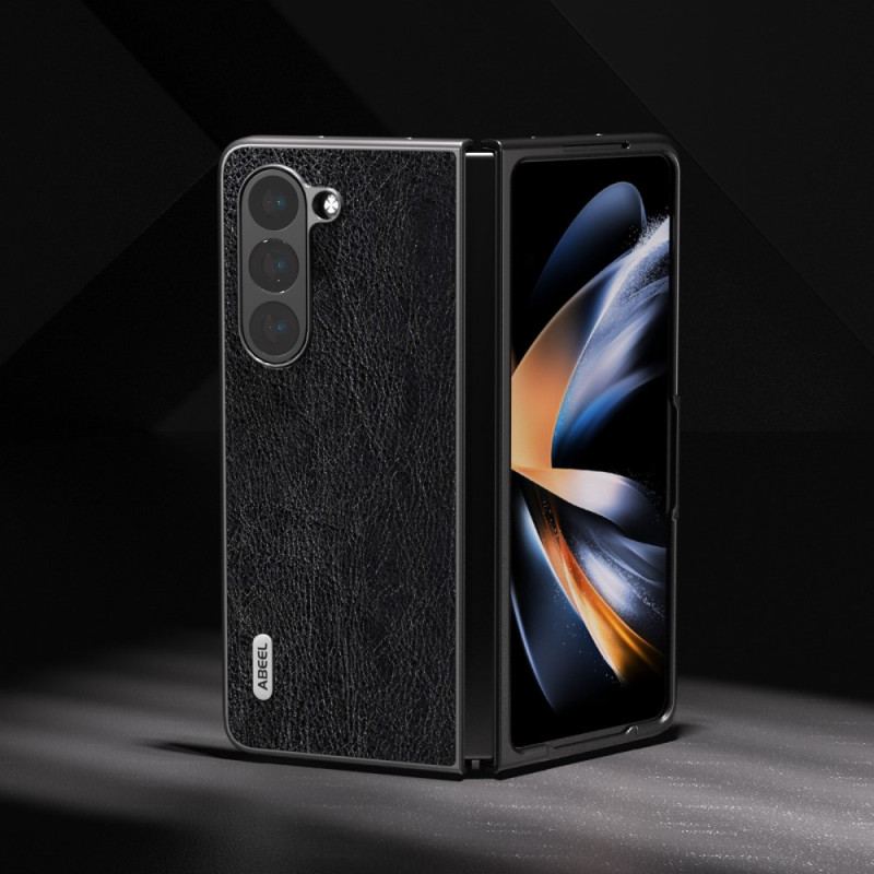 Etui Do Samsung Galaxy Z Fold 5 Liczi Ze Sztucznej Skóry Abeel