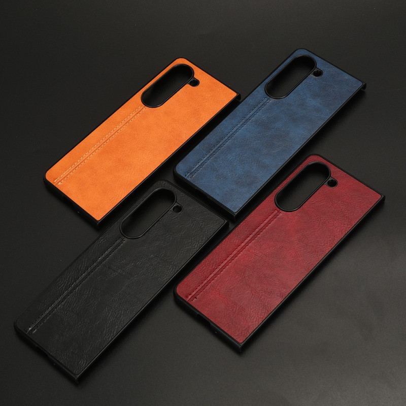 Etui Do Samsung Galaxy Z Fold 5 Sztywna Skóra