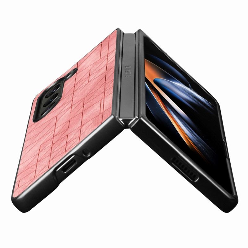 Etui Do Samsung Galaxy Z Fold 5 Wzory Geometryczne Ze Sztucznej Skóry